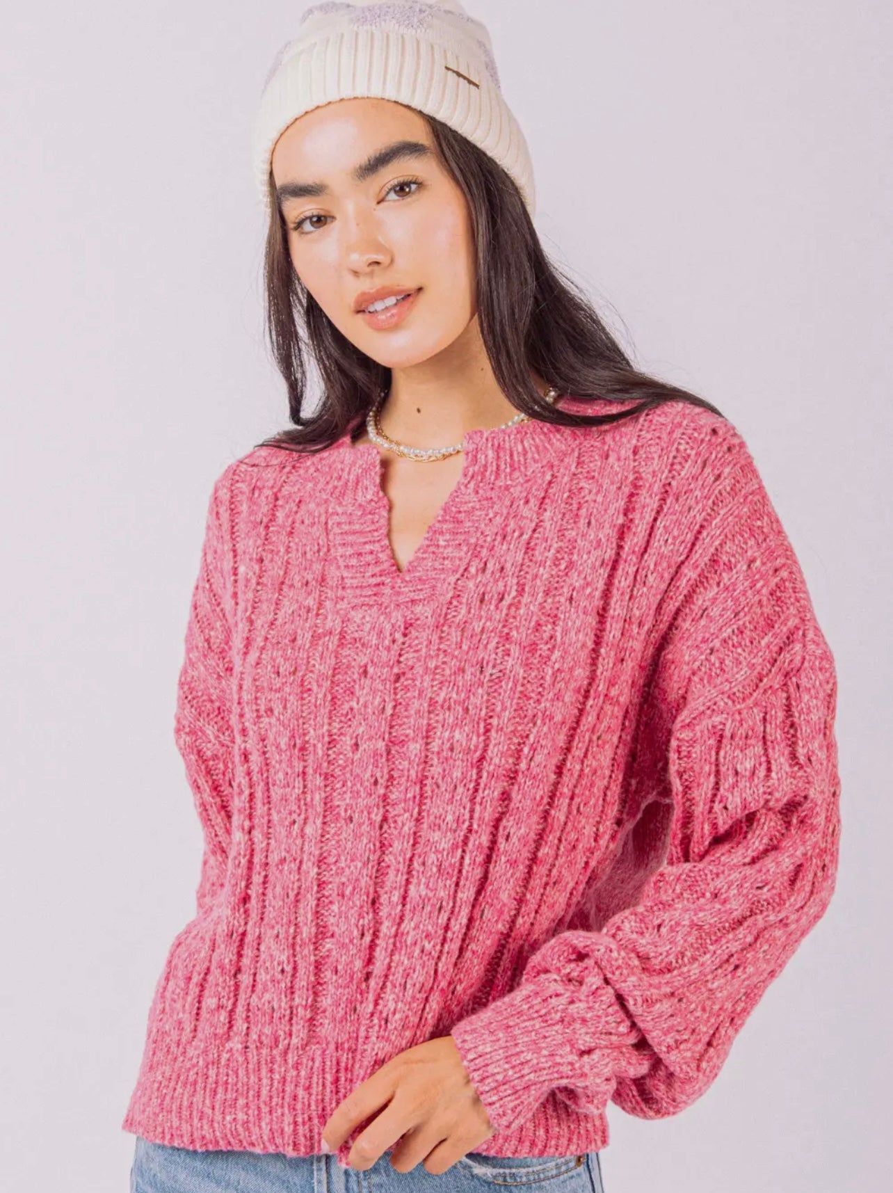 Cora Cable Knit Top