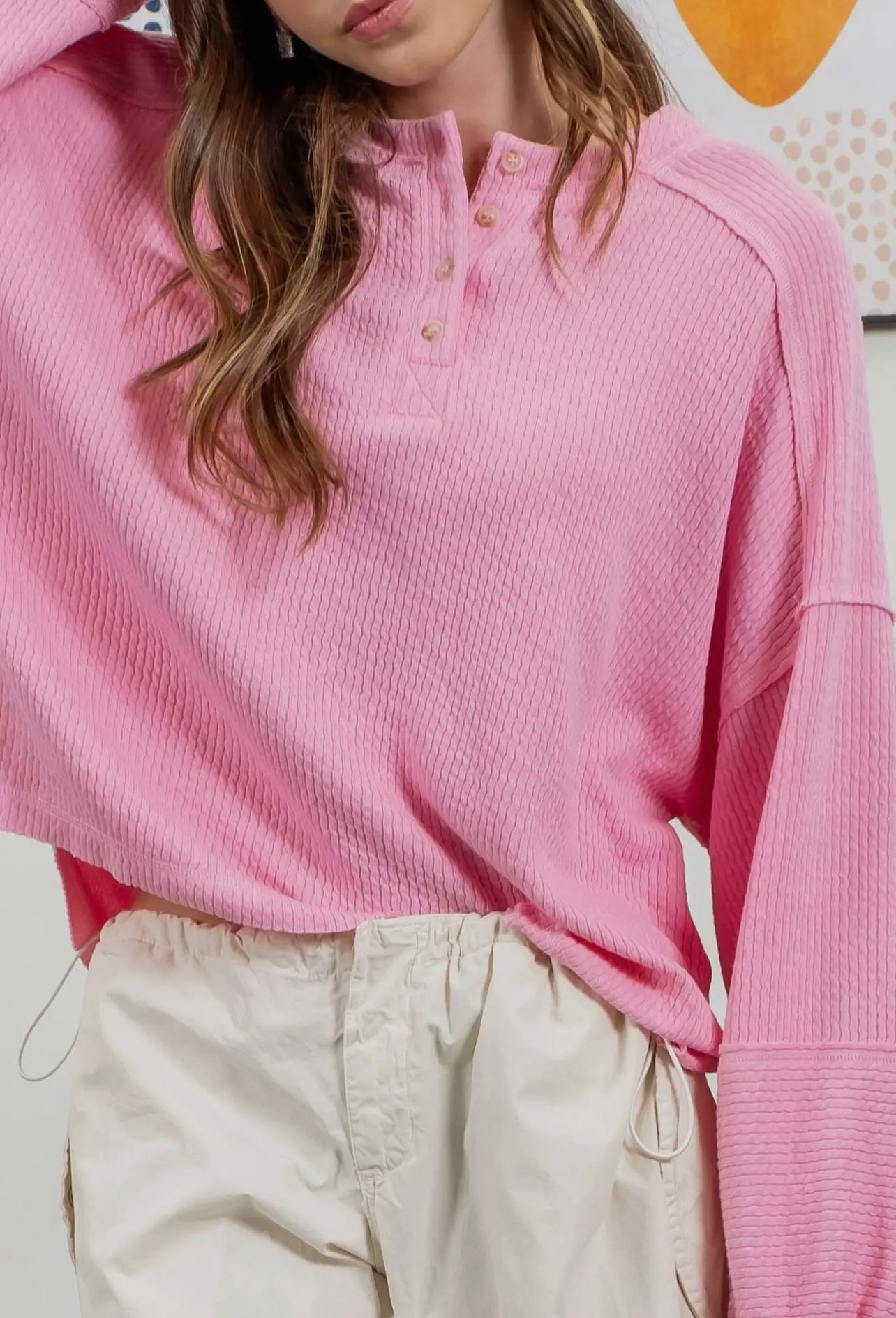 *PLUS* Pink Sugar Henley