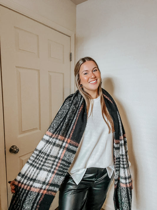 Serena Plaid Scarf